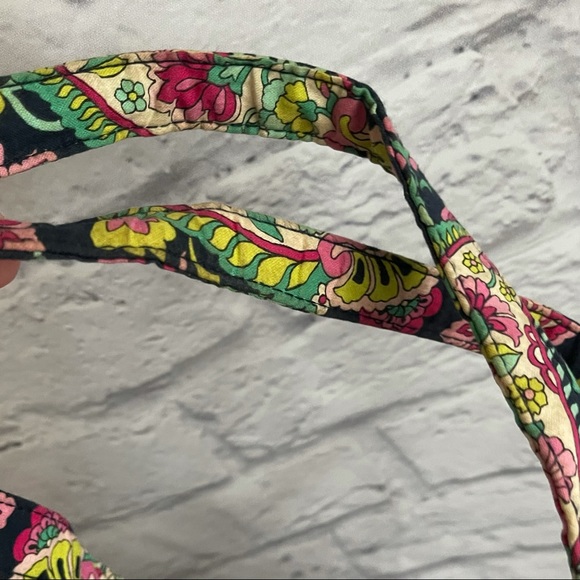 VERA BRADLEY BLUE PINK FLORAL PAISLEY TOTE BAG - Picture 11 of 12